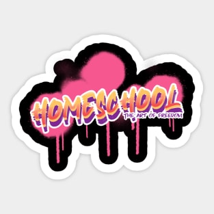 Homeschool Art of Freedom Graffiti Sticker